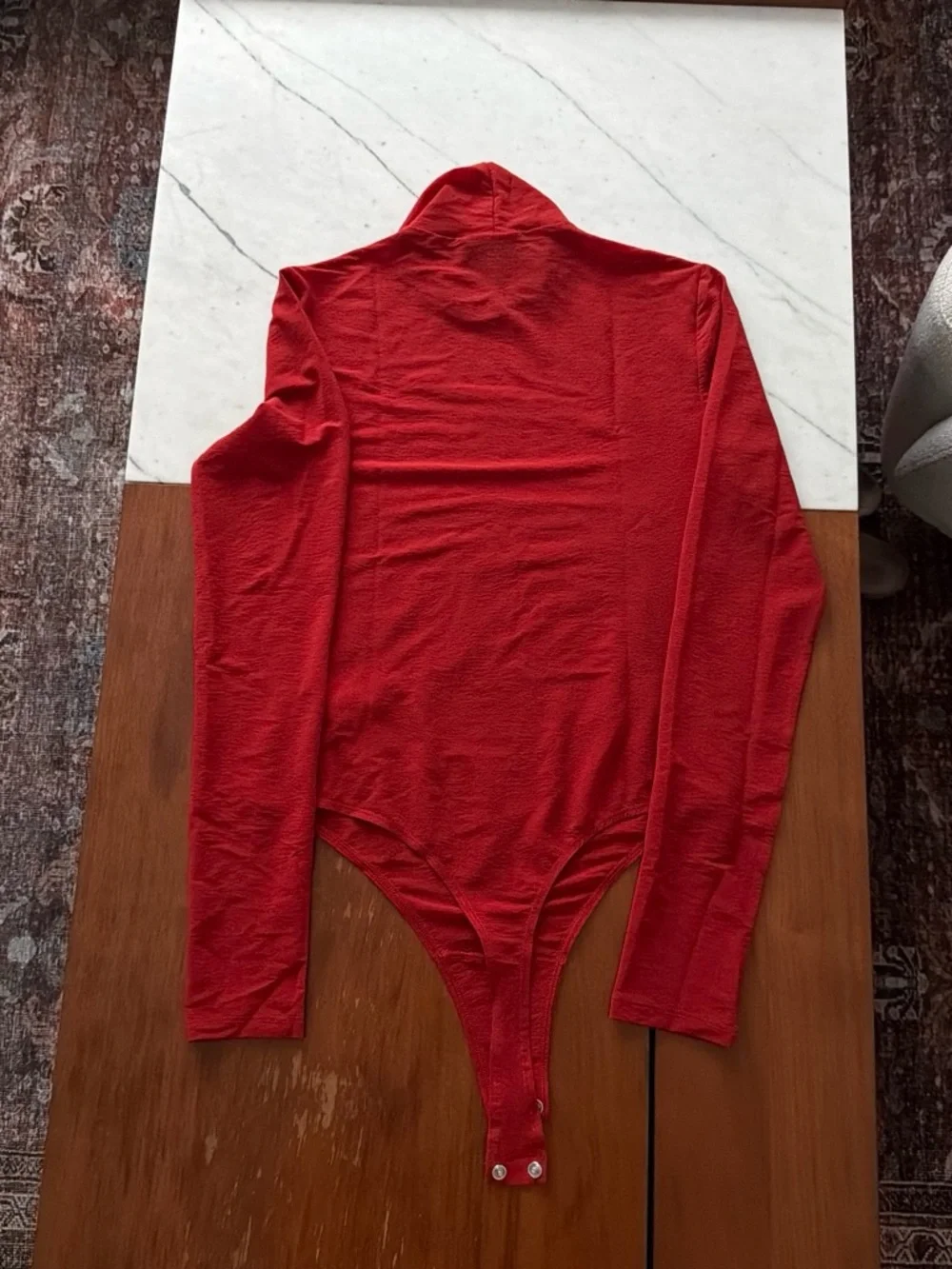 Reformation red turtleneck